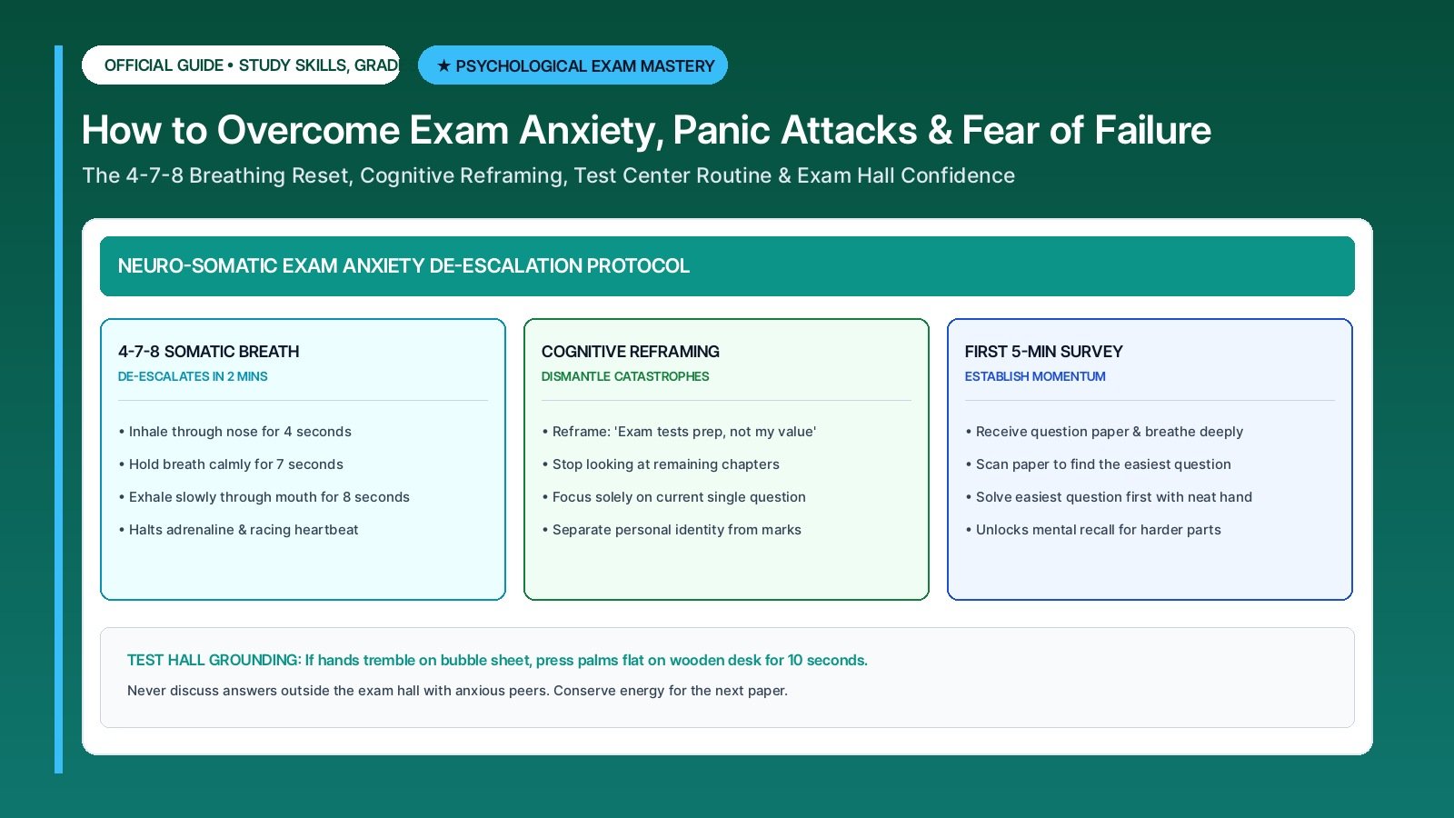 How to Overcome Exam Anxiety, Panic Attacks, and Fear of Failure