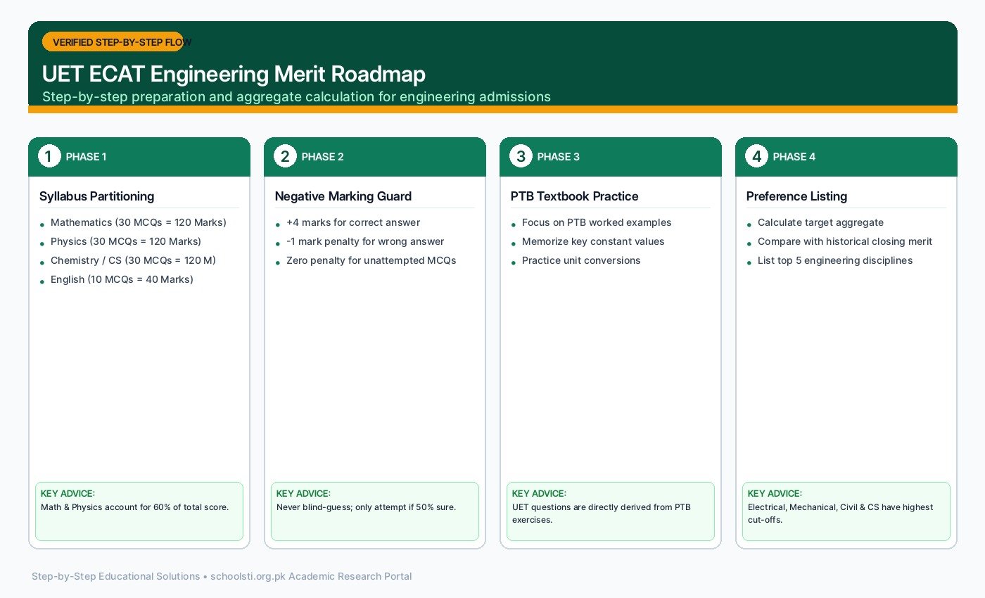 UET ECAT Engineering Merit Roadmap