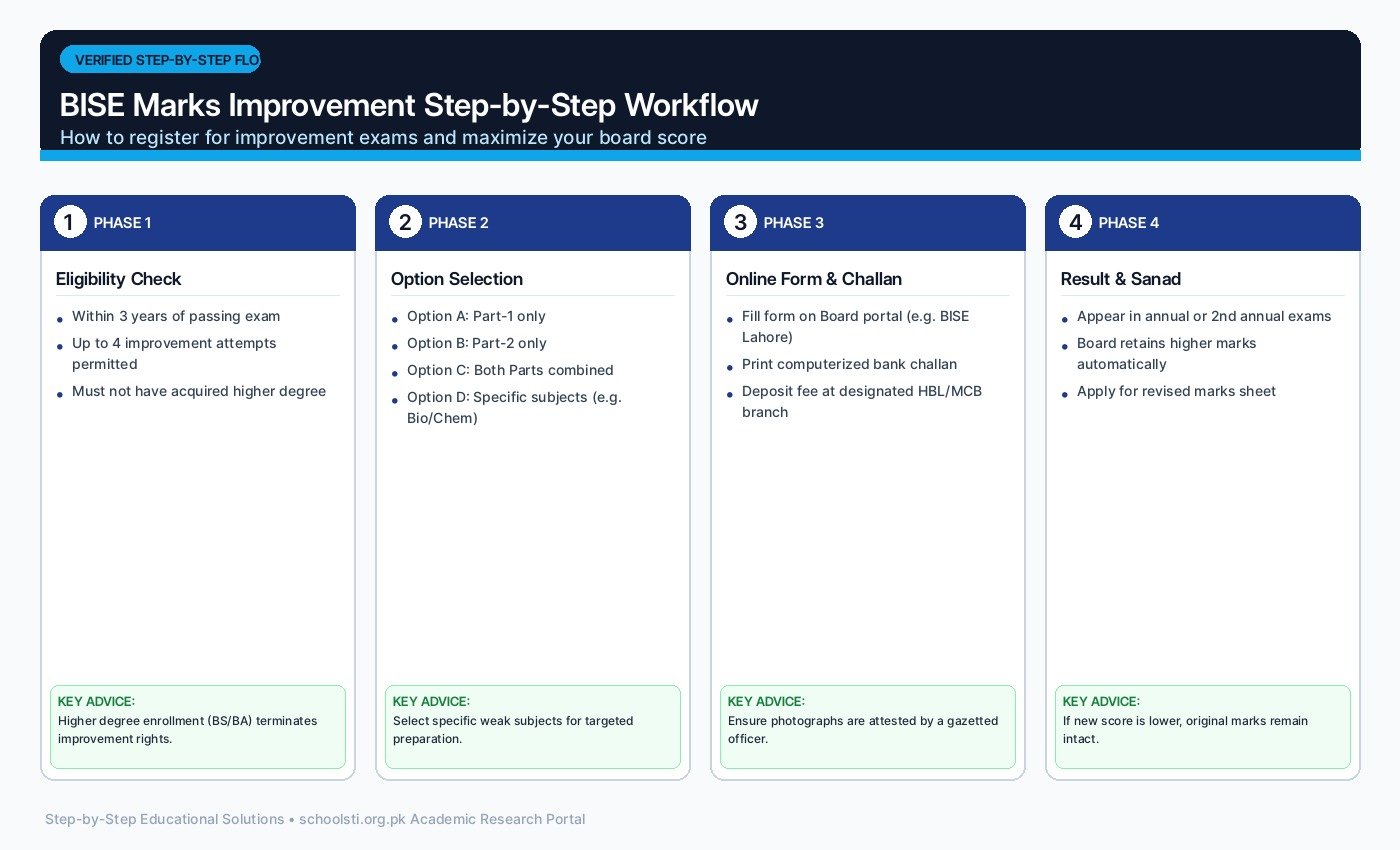 BISE Marks Improvement Step-by-Step Workflow