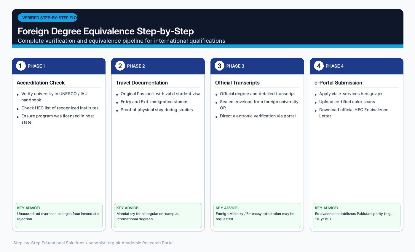 Foreign Degree Equivalence Step-by-Step