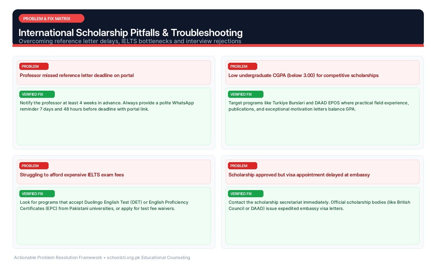 International Scholarship Pitfalls & Troubleshooting