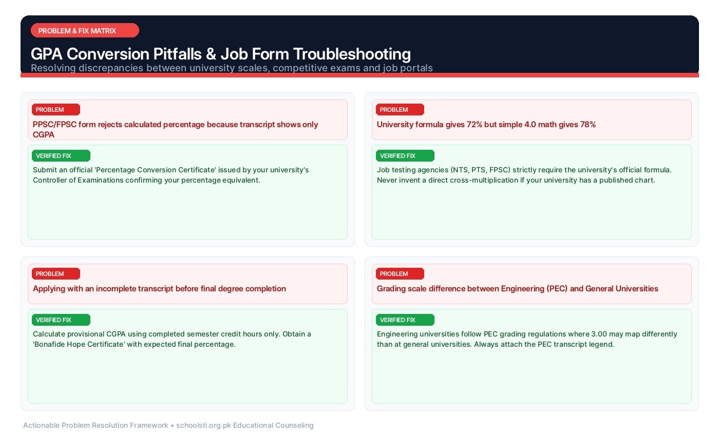 GPA Conversion Pitfalls & Job Form Troubleshooting