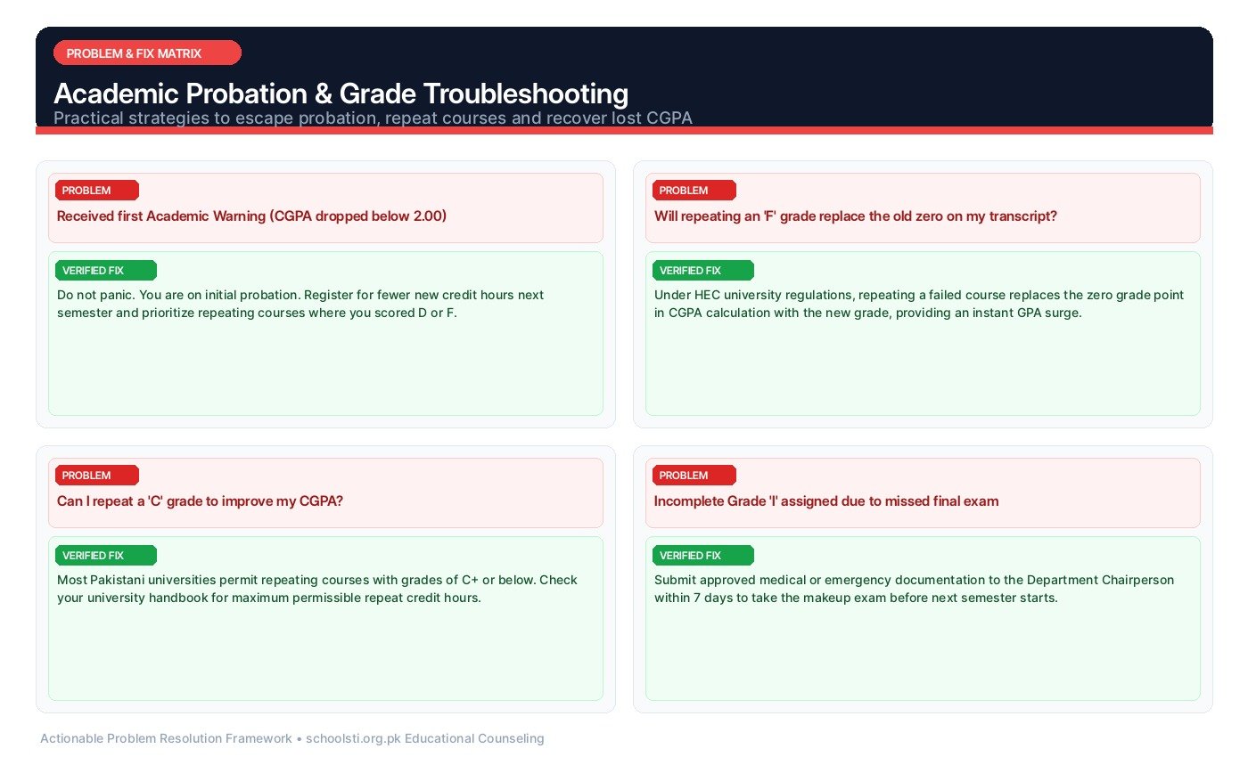 Academic Probation & Grade Troubleshooting
