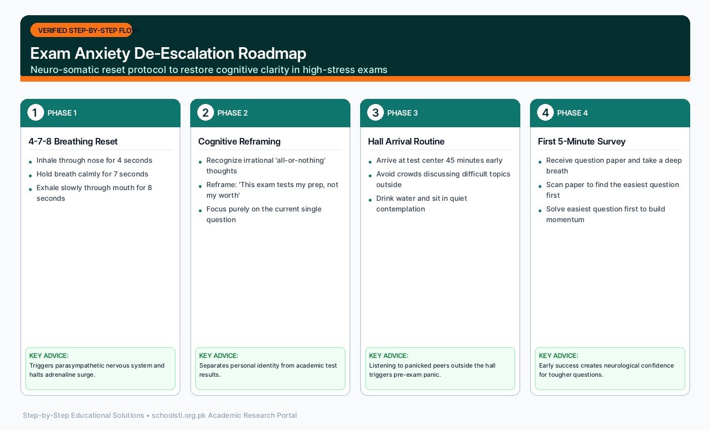 Exam Anxiety De-Escalation Roadmap