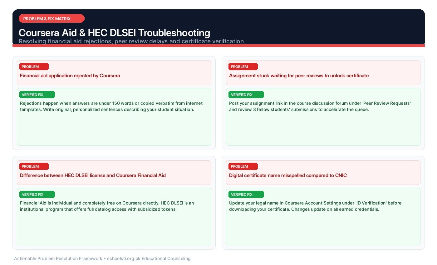 Coursera Aid & HEC DLSEI Troubleshooting