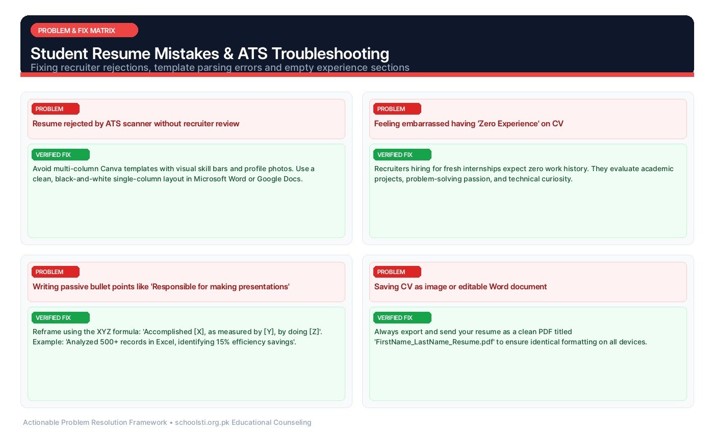 Student Resume Mistakes & ATS Troubleshooting