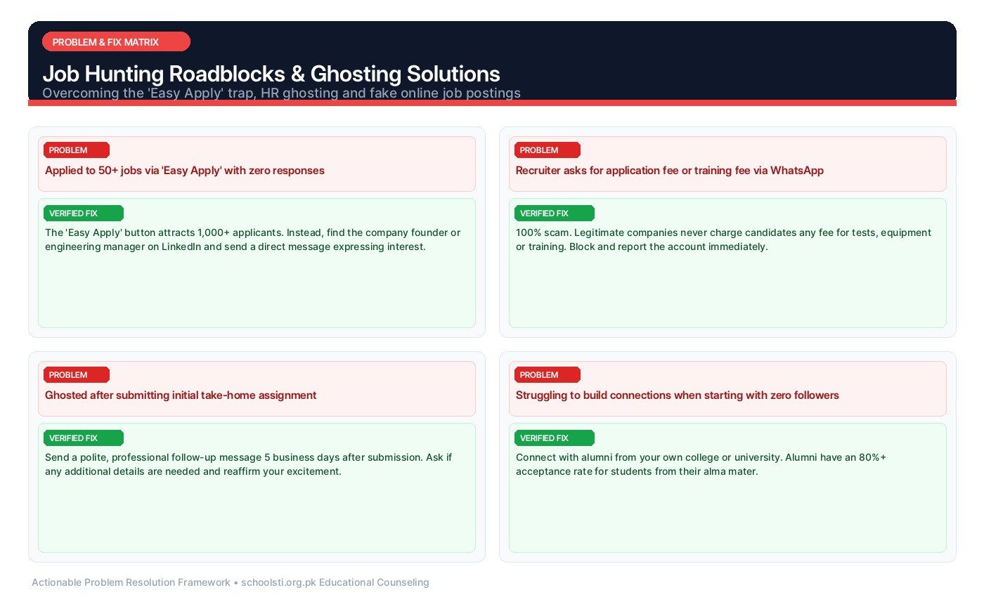 Job Hunting Roadblocks & Ghosting Solutions