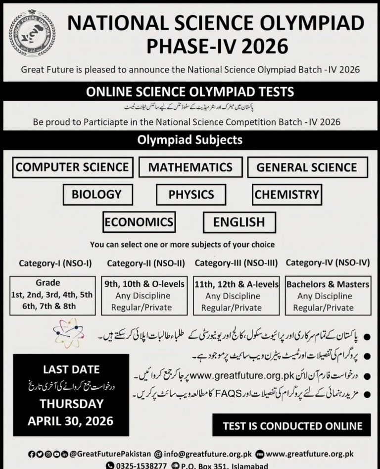 National Science Olympiad 2026