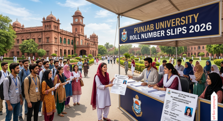 Punjab University Roll Number Slips 2026