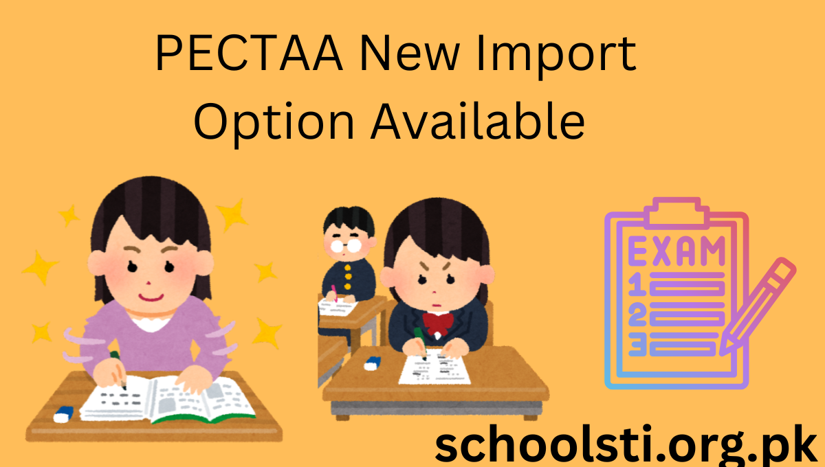 PECTAA New Import Option Available