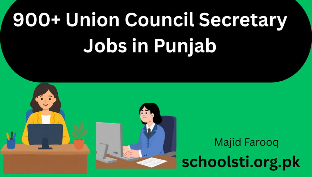 900+ Union Council Secretary Jobs in Punjab