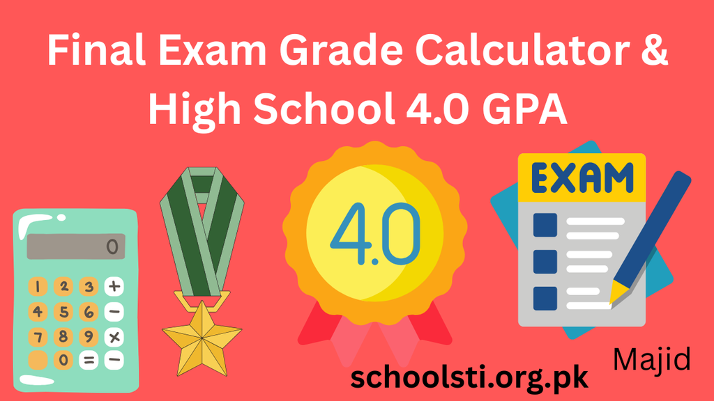 Final Exam Grade Calculator & High School 4.0 GPA