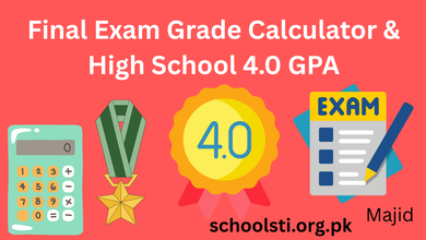 Final Exam Grade Calculator High School 4.0 GPA