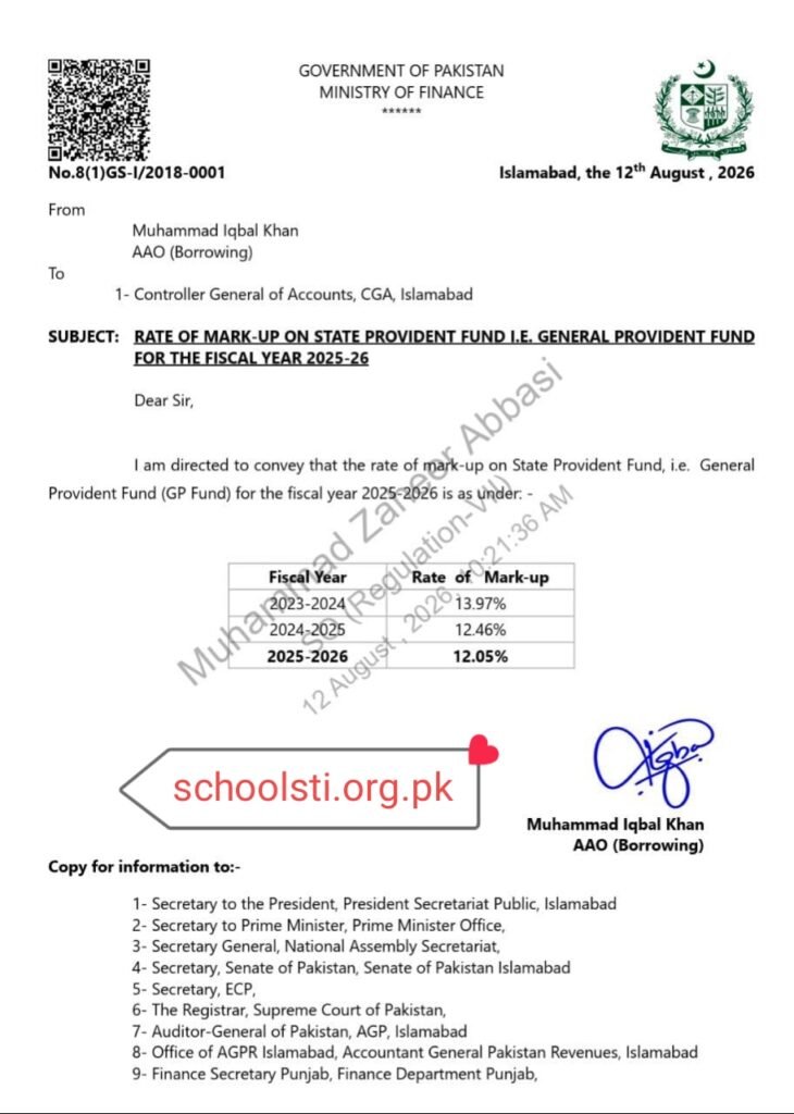 August 2026 GP Fund Notification