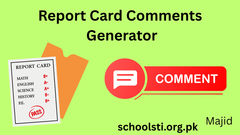 Report Card Comments Generator
