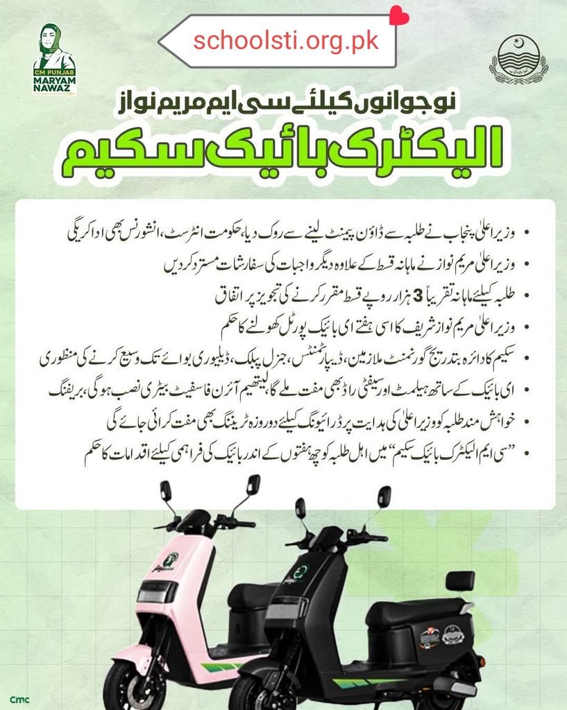 CM Punjab E-Bikes Scheme 2026 