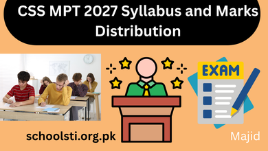 CSS MPT 2027 Syllabus and Marks Distribution