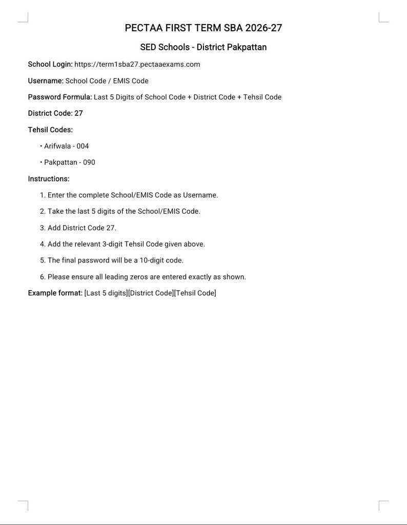 PEC SBA Item Bank System (IBS) Login 8 IMG 20260915 WA0059