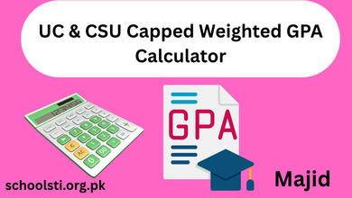 UC CSU Capped Weighted GPA Calculator