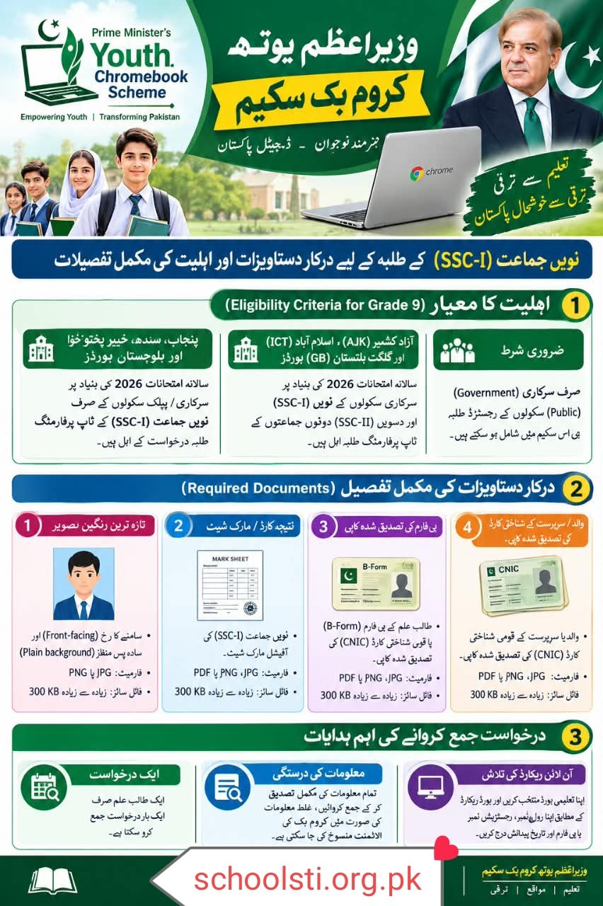 Prime Minister Youth Chromebook Scheme 2026 - Schools STI Educational ...